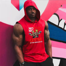 Fashion Exercise Sleeveless Hoodie Male Brother Muscle Running Training Loose Cotton Thin Waistcoat Fitness Vest