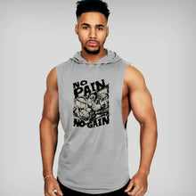 Fashion Exercise Sleeveless Hoodie Male Brother Muscle Running Training Loose Cotton Thin Waistcoat Fitness Vest