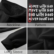 2025 Hot Sale Christian God Printed Hoodie for Men High Quality Hooded Long Sleeved Top All Season Daily Casual Fashion Pullover