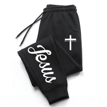 Jesus Cross Men's Sweatpants Solid Color Drawstring Long Pants Male All Season Daily Casual Sports Fitness Versatile Trousers