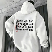 2025 Hot Sale Christian God Printed Hoodie for Men High Quality Hooded Long Sleeved Top All Season Daily Casual Fashion Pullover