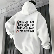 2025 Hot Sale Christian God Printed Hoodie for Men High Quality Hooded Long Sleeved Top All Season Daily Casual Fashion Pullover