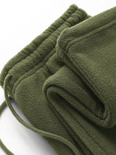 Vintage Thick Winter Casual Fleece Pants Men Wide leg Baggy Warm Sweatpants Male Drawing Jogger Pants Falls Trousers