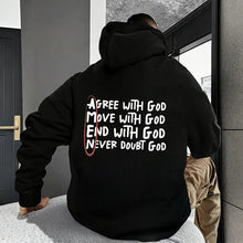 2025 Hot Sale Christian God Printed Hoodie for Men High Quality Hooded Long Sleeved Top All Season Daily Casual Fashion Pullover