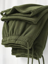 Vintage Thick Winter Casual Fleece Pants Men Wide leg Baggy Warm Sweatpants Male Drawing Jogger Pants Falls Trousers