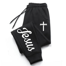 Jesus Cross Men's Sweatpants Solid Color Drawstring Long Pants Male All Season Daily Casual Sports Fitness Versatile Trousers