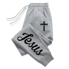 Jesus Cross Men's Sweatpants Solid Color Drawstring Long Pants Male All Season Daily Casual Sports Fitness Versatile Trousers